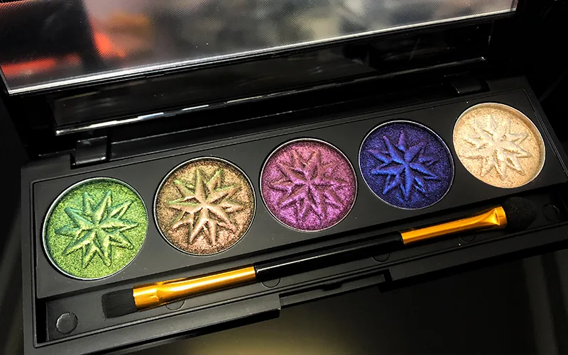 The characteristics of Optical Color-Shifting Pigments for Eyeshadow.