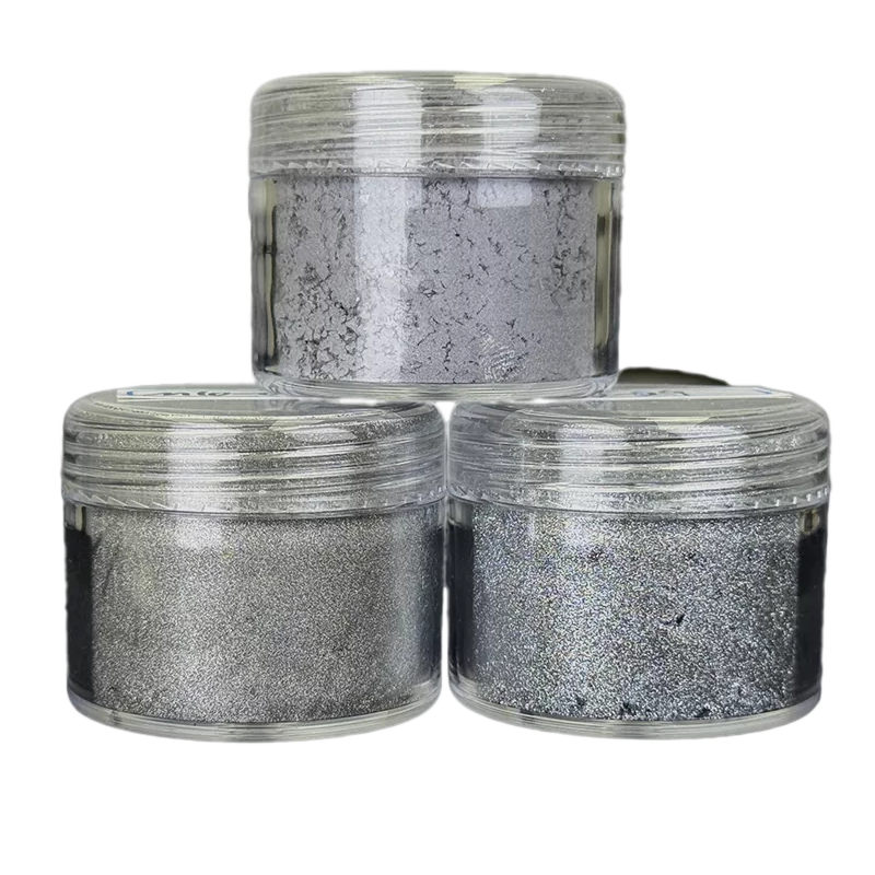 Magnetic Silver Color-Shifting Pigments for Moonlight White Nail Polish Base