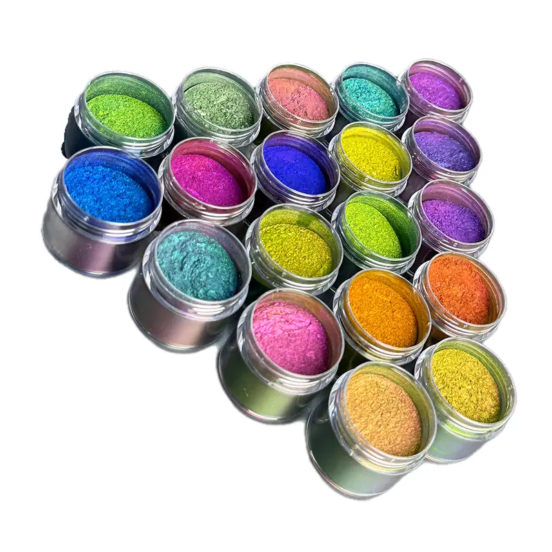 Classic Opaque Color-Shifting Pigments for Chrome Nail Polish